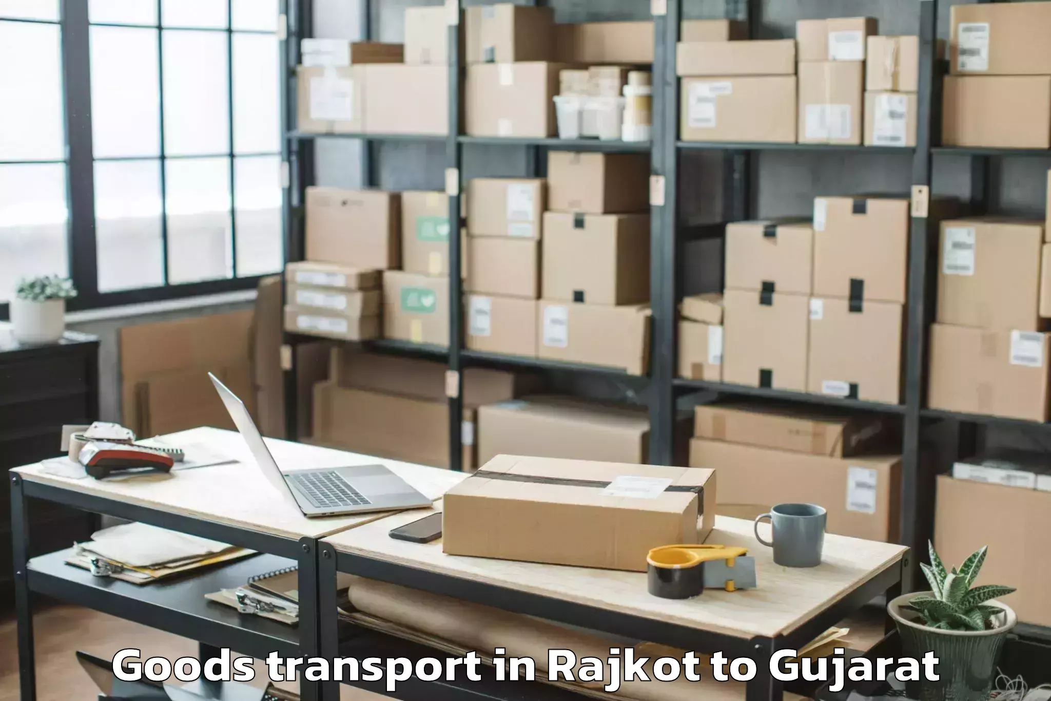 Book Your Rajkot to Vejalpur Goods Transport Today